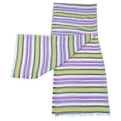 Pre-owned Etro Stole With Vibrant Graphics And Artisanal Frayed Ends In Gray