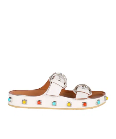 ETRO ETRO EMBELLISHED STRAPPY SLIP-ON SANDALS