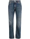 Etro Streamlined Low-rise Skinny Trousers In Blue
