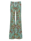 Etro Straight Fit With Paskey Motif Trousers Multicolor In Multi