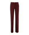 Etro Straight Leg Trousers In Red