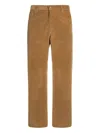 Etro Straight-leg Corduroy Trousers In Brown