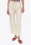 Etro Straight-leg Cropped Pants In Neutral
