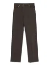 Etro Straight Trousers With Button Fly In Gray