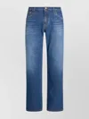Etro Straight-leg Denim Trousers With Five Pockets In Blue