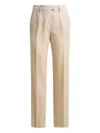 Etro Straight-leg Jacquard Trousers In Neutral