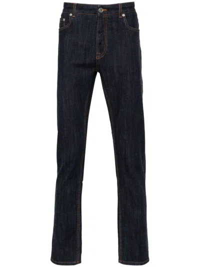 Etro Stretch Denim Roma Fit Jeans In Blue