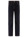Etro Dark Indigo Straight-leg Jeans In Blue