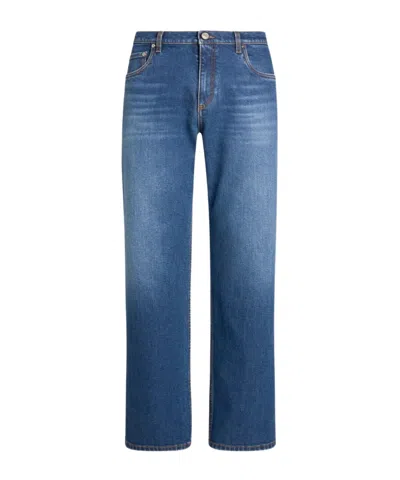 ETRO STRAIGHT-LEG JEANS WITH PEGASO