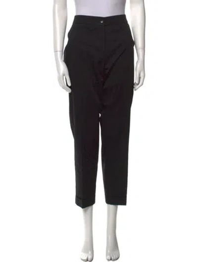 Pre-owned Etro Straight Leg Pants In Black
