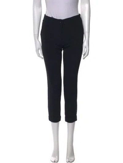 Pre-owned Etro Straight Leg Pants In Black