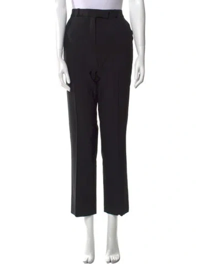 Pre-owned Etro Straight Leg Pants In Black