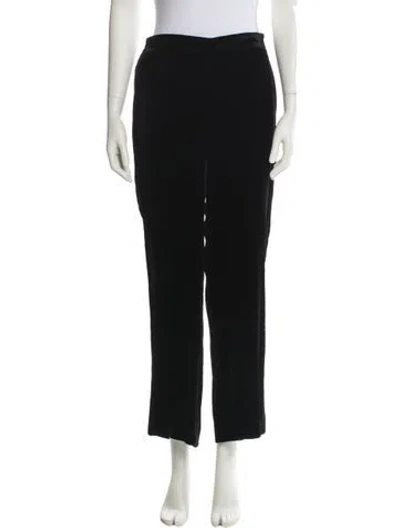 Pre-owned Etro Straight Leg Pants In Black