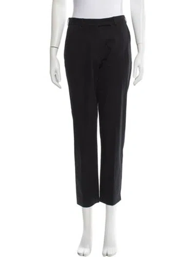 Pre-owned Etro Straight Leg Pants In Black