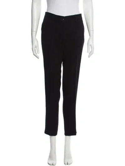 Pre-owned Etro Straight Leg Pants In Black