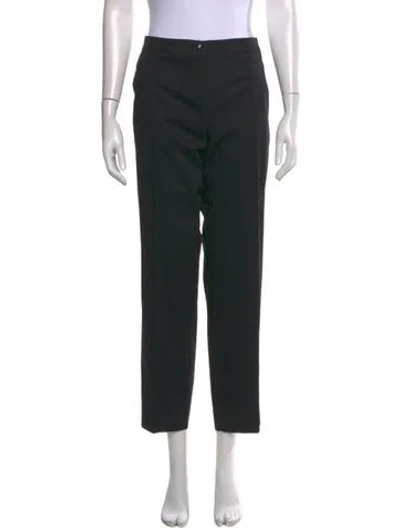 Pre-owned Etro Straight Leg Pants In Black