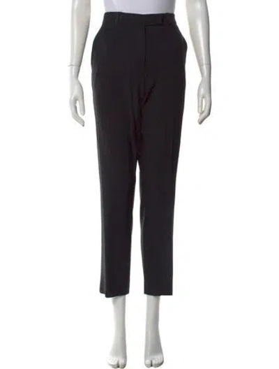 Pre-owned Etro Straight Leg Pants In Black
