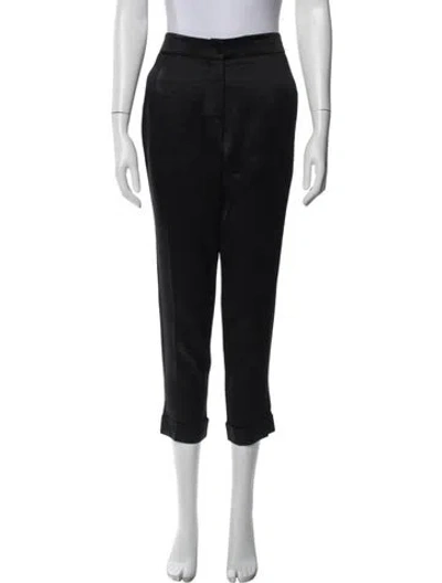 Pre-owned Etro Straight Leg Pants In Black