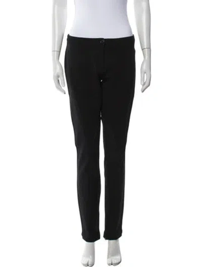 Pre-owned Etro Straight Leg Pants In Black