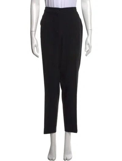 Pre-owned Etro Straight Leg Pants In Black