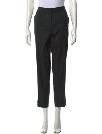 Pre-owned Etro Straight Leg Pants In Black