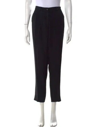 Pre-owned Etro Straight Leg Pants In Black