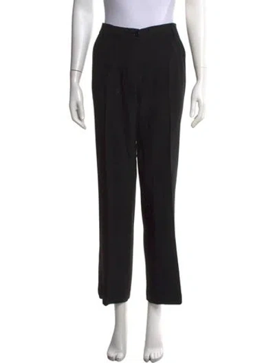 Pre-owned Etro Straight Leg Pants In Black