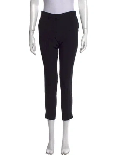 Pre-owned Etro Straight Leg Pants In Black