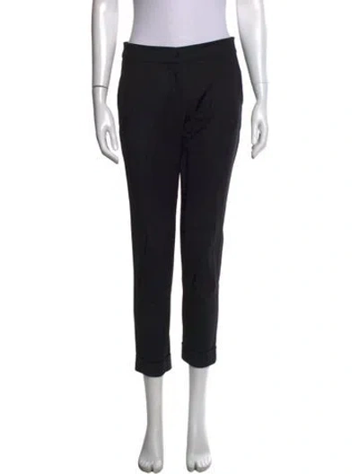Pre-owned Etro Straight Leg Pants In Black