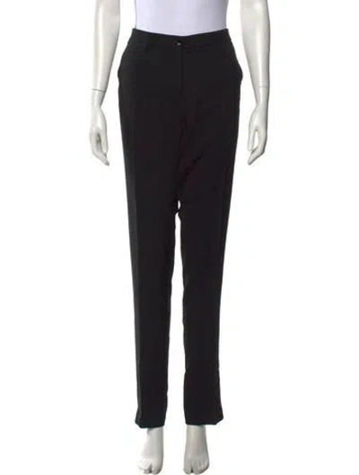 Pre-owned Etro Straight Leg Pants In Black