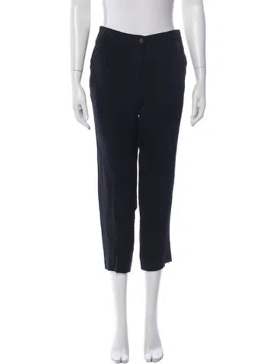 Pre-owned Etro Straight Leg Pants In Black