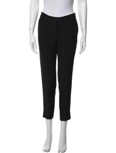 Pre-owned Etro Straight Leg Pants In Black