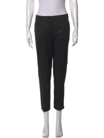 Pre-owned Etro Straight Leg Pants In Black