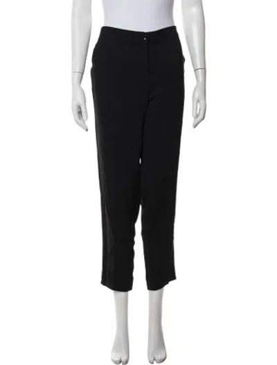 Pre-owned Etro Straight Leg Pants In Black