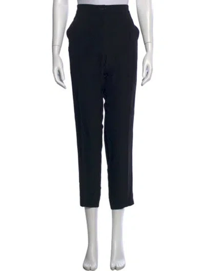 Pre-owned Etro Straight Leg Pants In Black