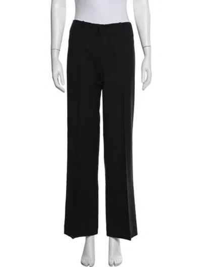 Pre-owned Etro Straight Leg Pants In Black