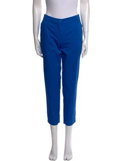 Pre-owned Etro Straight Leg Pants In Blue