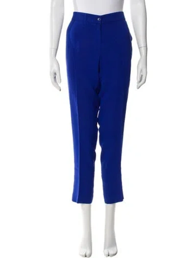 Pre-owned Etro Straight Leg Pants In Blue