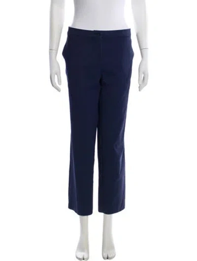 Pre-owned Etro Straight Leg Pants In Blue