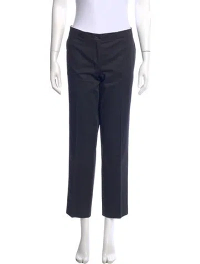 Pre-owned Etro Straight Leg Pants In Blue