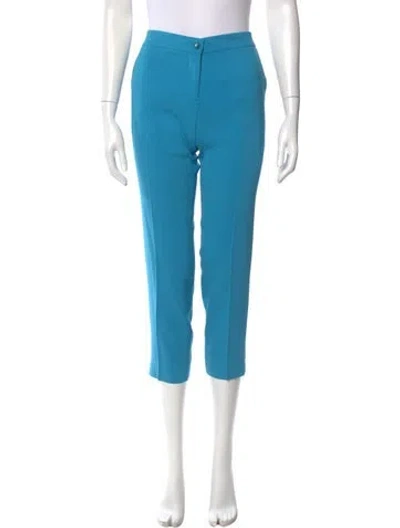 Pre-owned Etro Straight Leg Pants In Blue