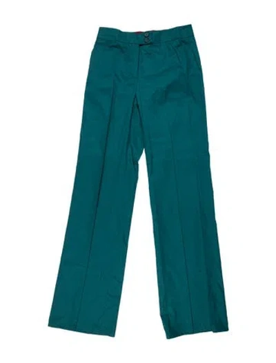 Pre-owned Etro Straight Leg Pants In Blue