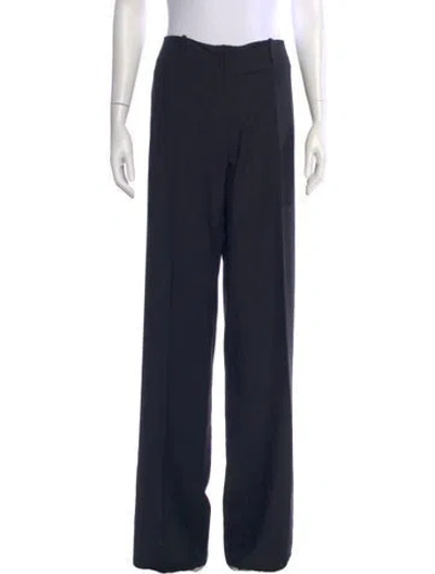 Pre-owned Etro Straight Leg Pants In Blue