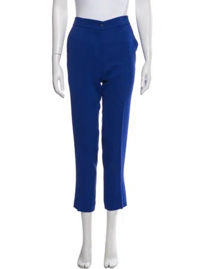 Pre-owned Etro Straight Leg Pants In Blue