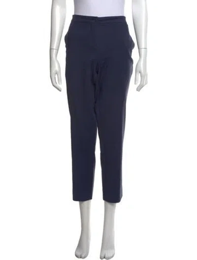 Pre-owned Etro Straight Leg Pants In Blue