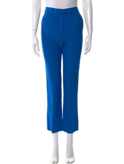 Pre-owned Etro Straight Leg Pants In Blue