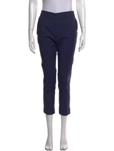Pre-owned Etro Straight Leg Pants In Blue