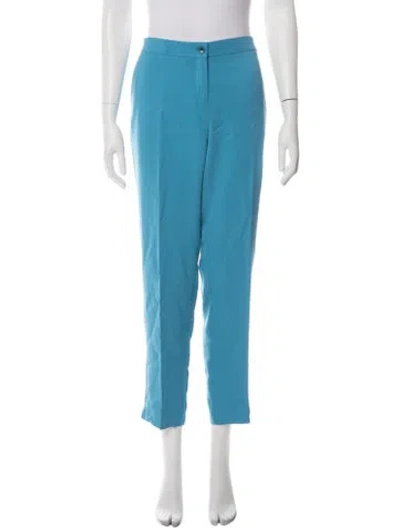 Pre-owned Etro Straight Leg Pants In Blue