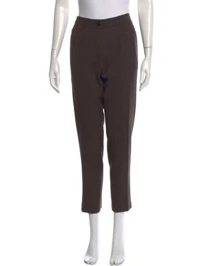 Pre-owned Etro Straight Leg Pants In Brown