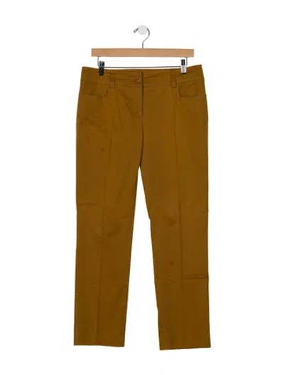 Pre-owned Etro Straight Leg Pants In Brown